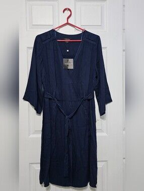 Michel Studio Faux Wrap Dress with Belt